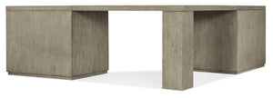 Linville Falls Corner Desk with Two Open Desk Cabinets