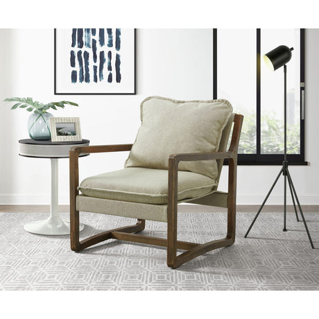 Spitfire Wood Trim Chair In Mekinney Fawn