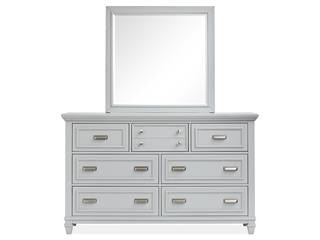 Wood Drawer Dresser - Grey KD