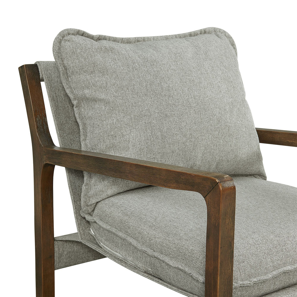 Spitfire Wood Trim Chair In Mekinney Charcoal