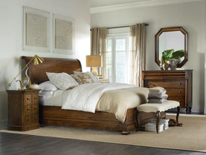 Archivist King Sleigh Bed withLow Footboard