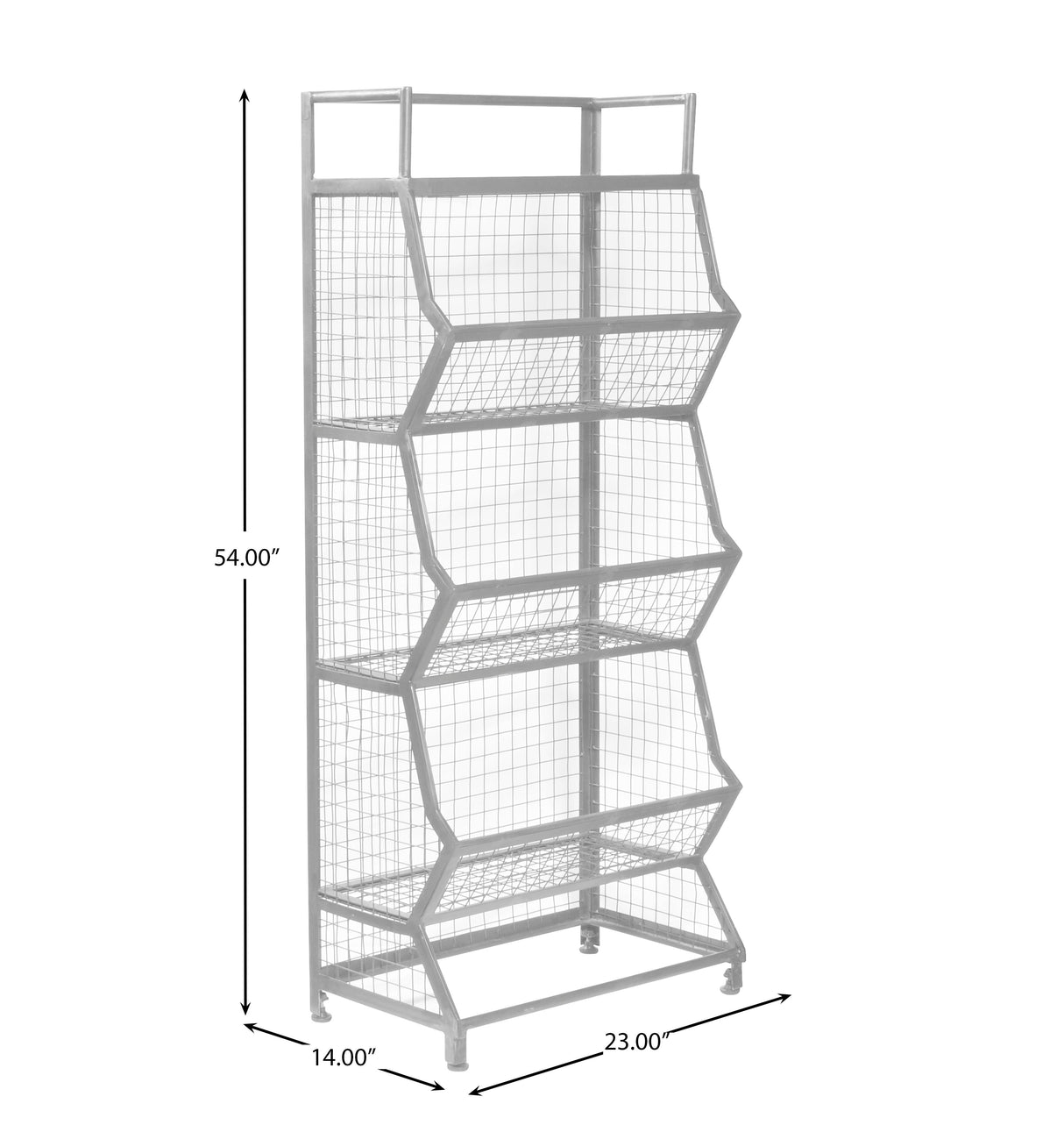 Metal Bin Etagere