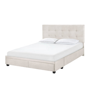 King Storage Bed - Fog